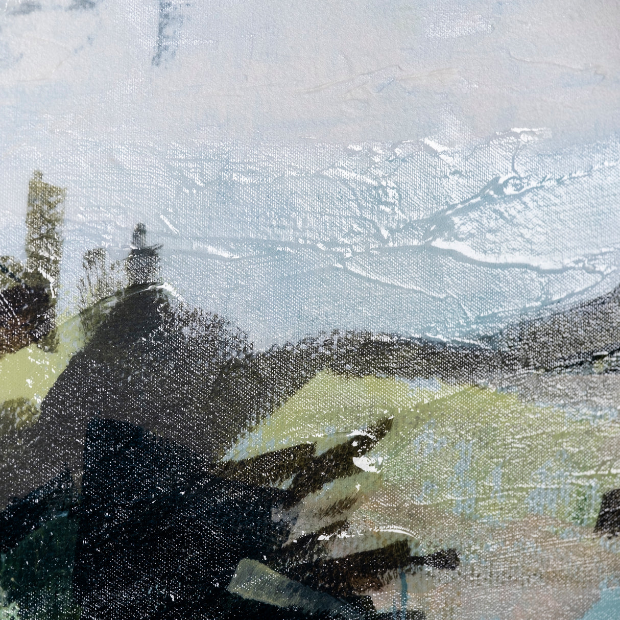 Vista II by Mercana Studio a Hand Embellished Textured Canvas from Mercana - Luna Furniture
