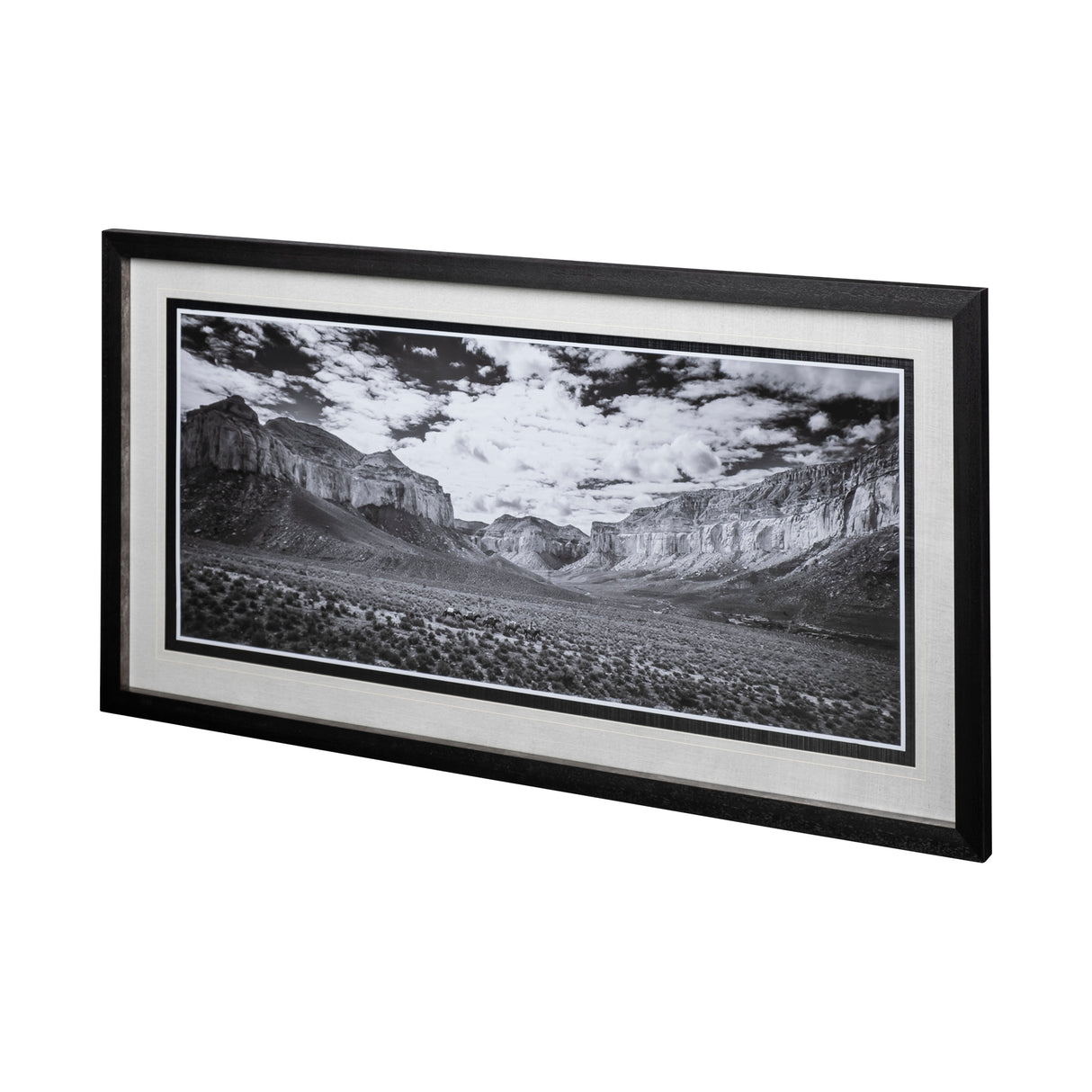 Grand Canyon Packtrain by Chris Dunker Hand Embellished Textured Framed Photo Art Print Matted under from Mercana - Luna Furniture