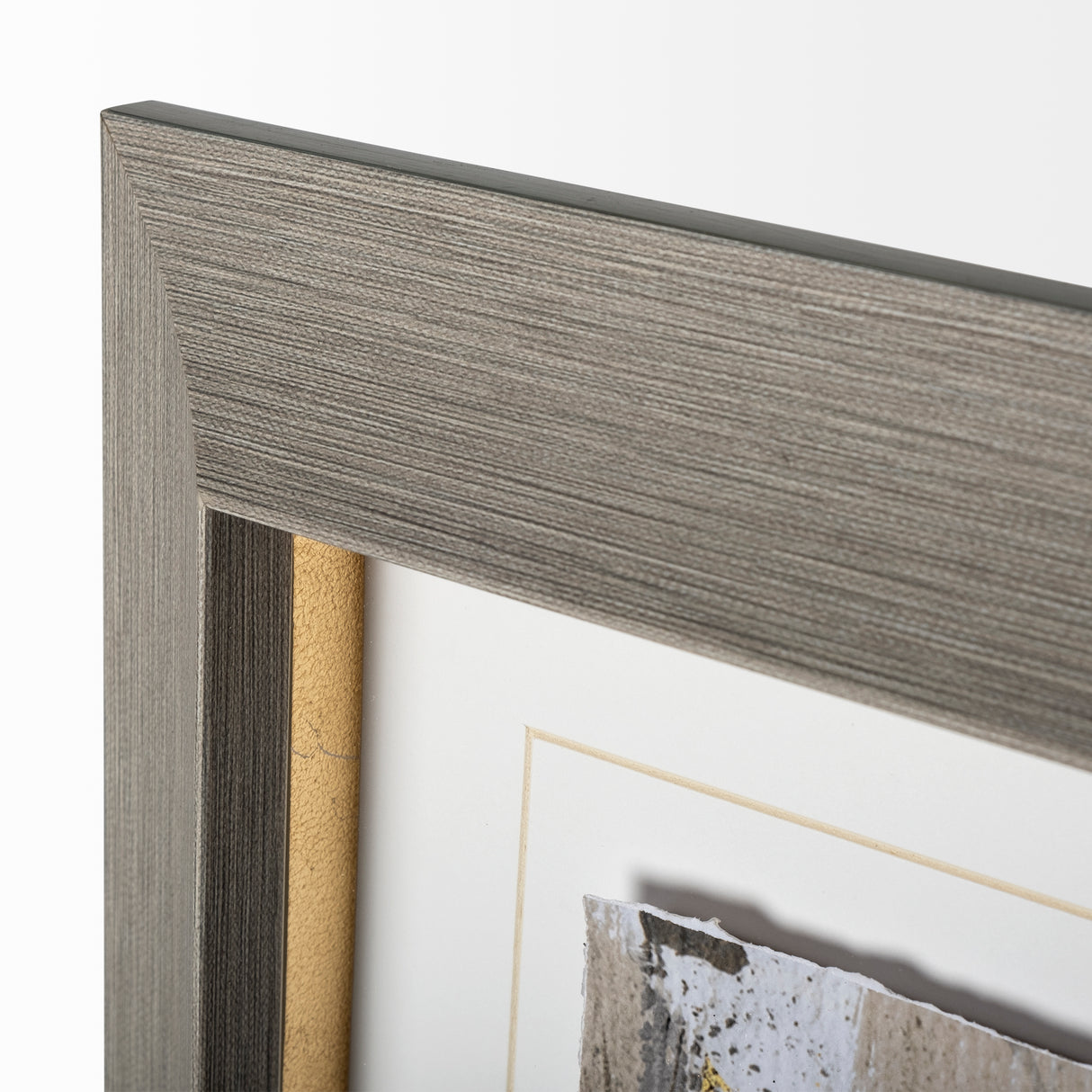 The Forest IV Neutral by Mercana Studio Hand Embellished Textured Framed Art Print Matted under Glas from Mercana - Luna Furniture