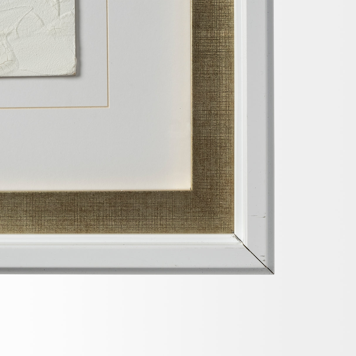 Halo I (White) by Studio M a handmade Original Framed Artwork under Glass from Mercana - Luna Furniture