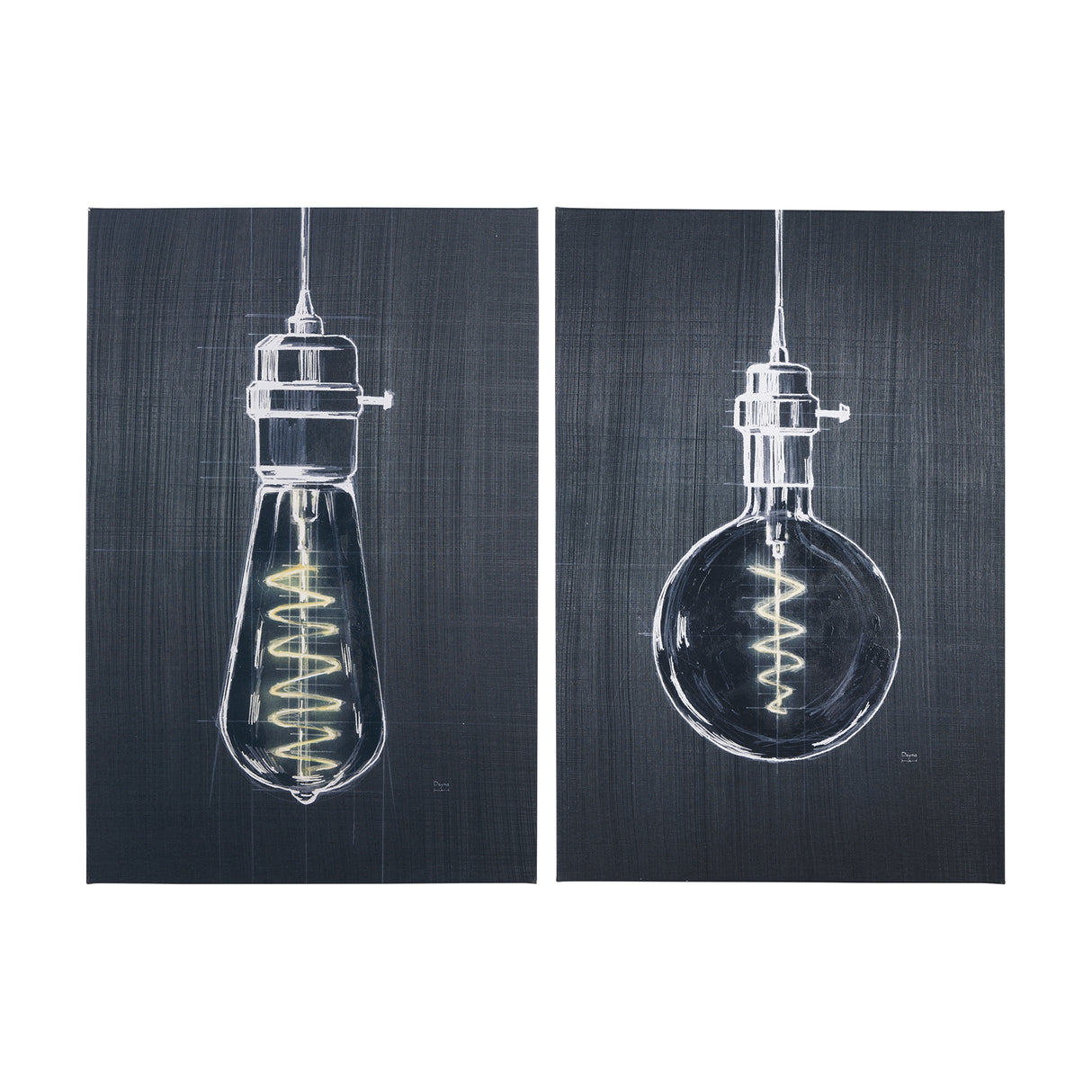 Bright Idea I by Mercana Studio a Hand Embellished Textured Canvas from Mercana - Luna Furniture