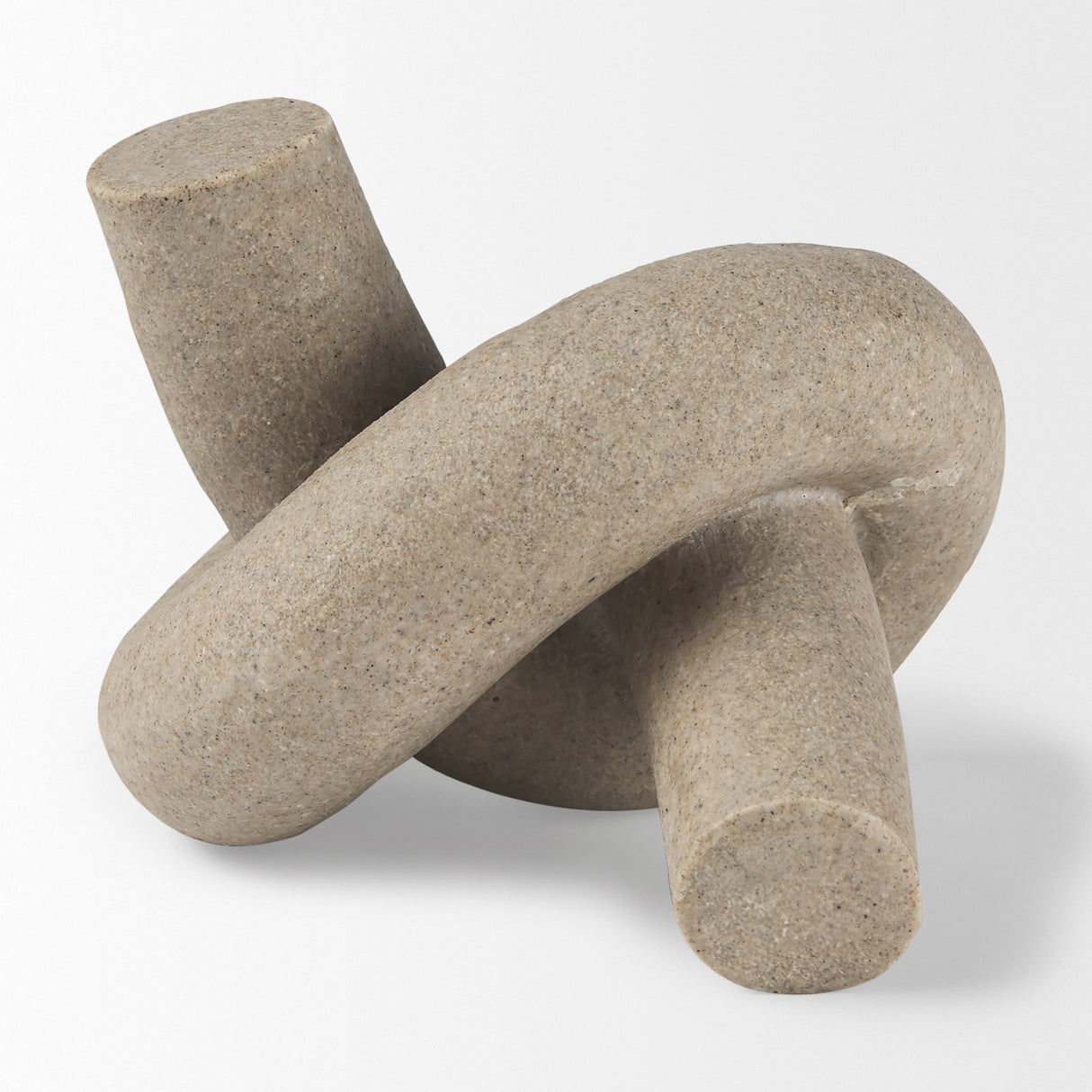 Otto Sandstone Resin Small Knot Sculpture Decorative Object from Mercana - Luna Furniture
