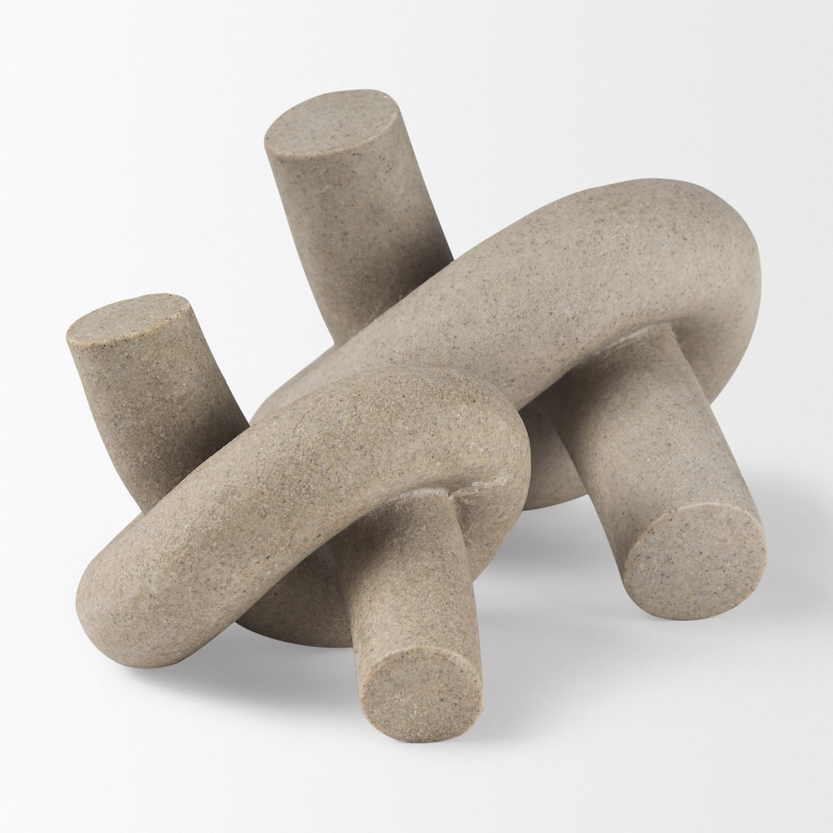Otto Sandstone Resin Small Knot Sculpture Decorative Object from Mercana - Luna Furniture