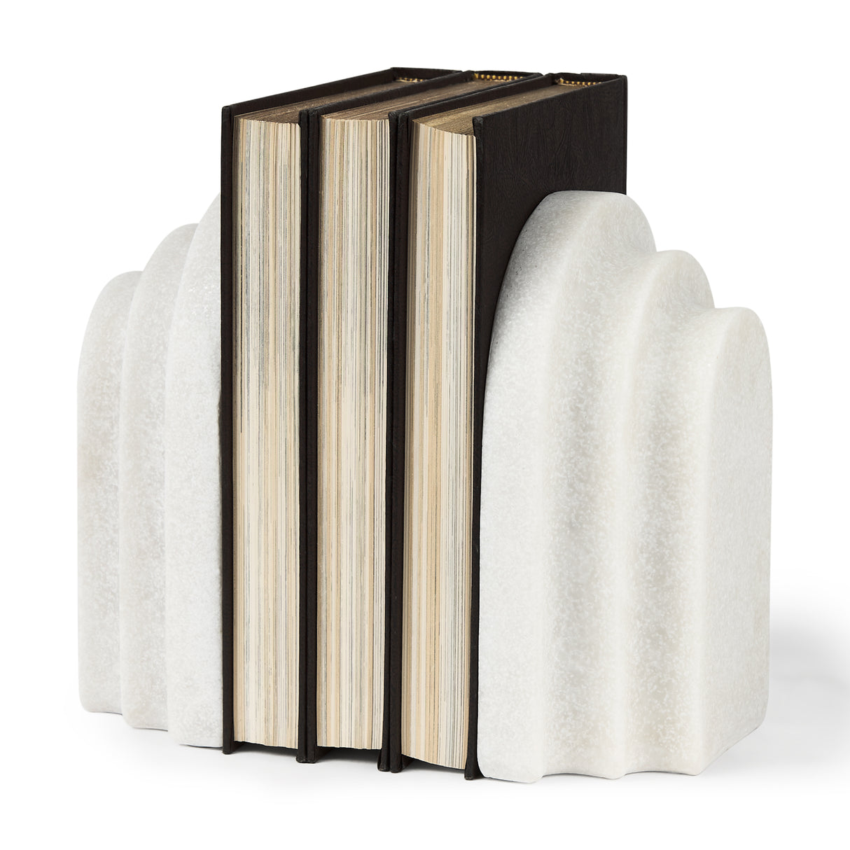 Empire Granite Resin Arc Book End Set from Mercana - Luna Furniture
