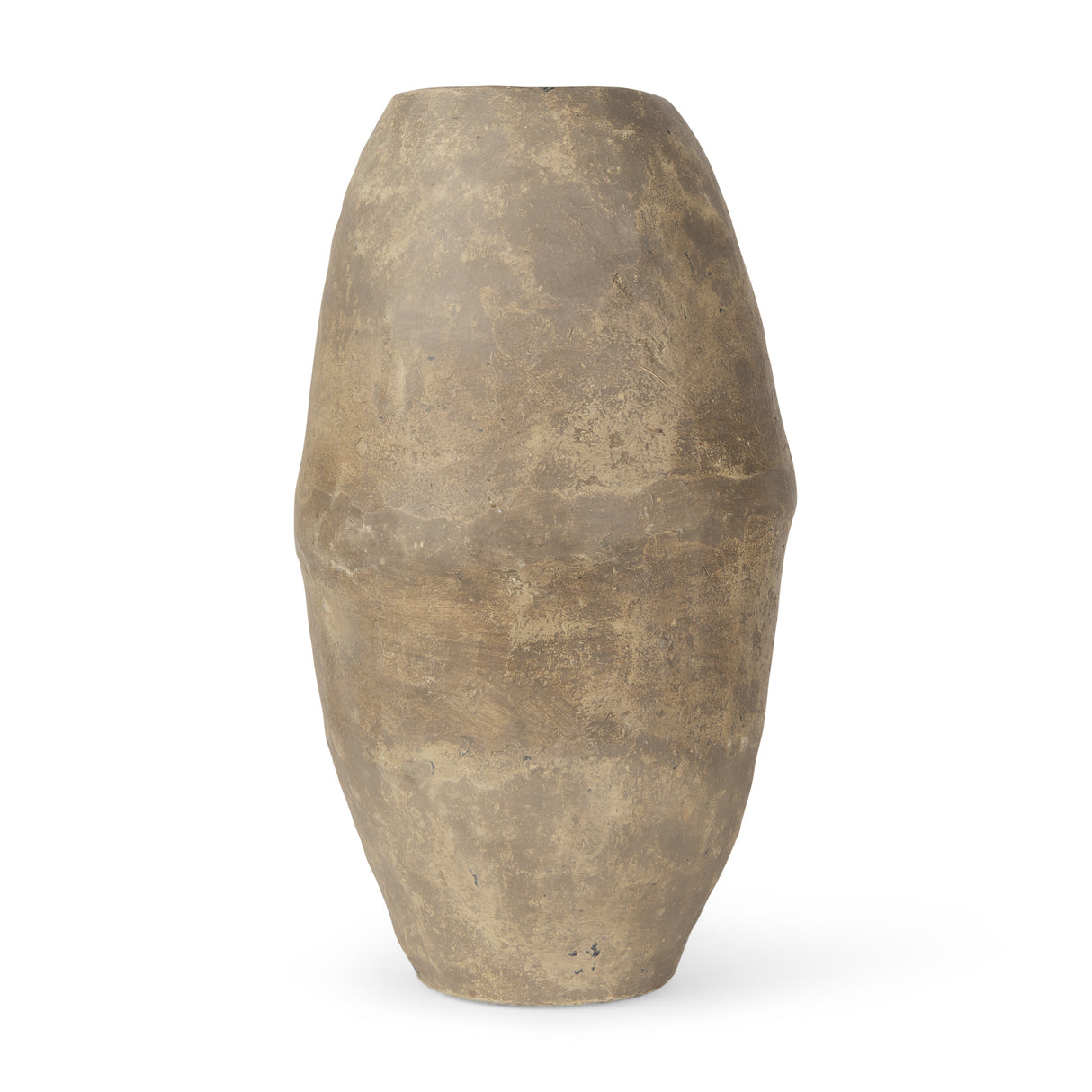 Rundal Large Gray Paper Mache Vase from Mercana - Luna Furniture