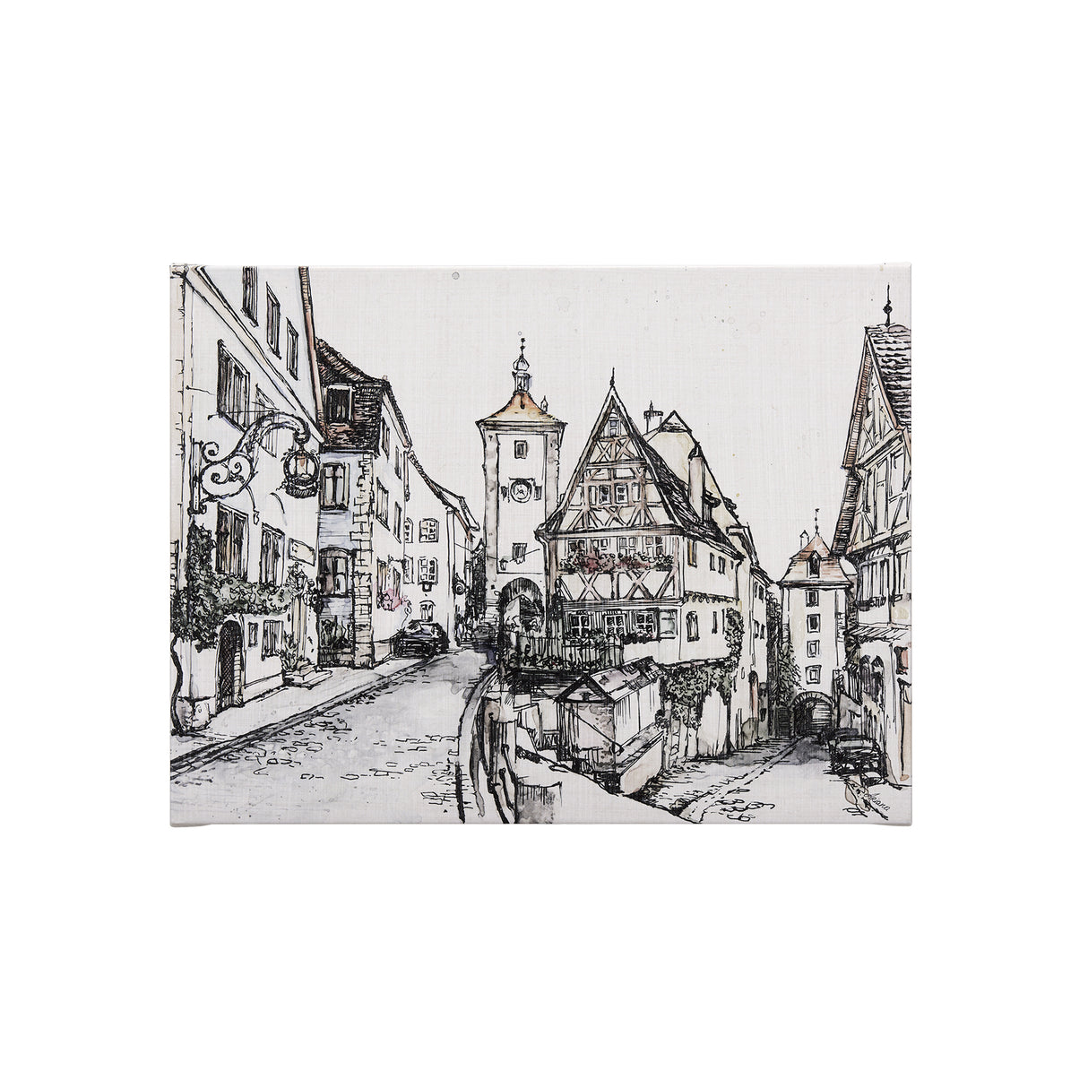 Travel memories I by Mercana Studio a Hand Embellished Textured Canvas from Mercana - Luna Furniture