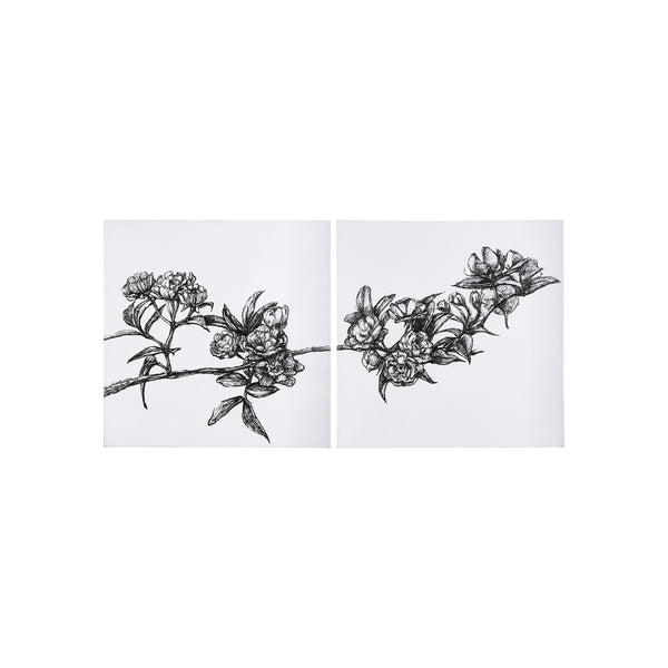 Cherry Blossom I by Mercana Studio a Hand Embellished Textured Canvas