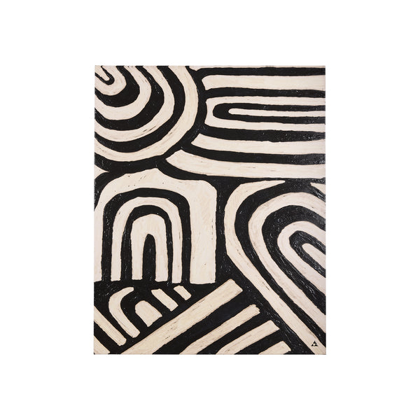 Clay Pattern II by Mercana Studio a Hand Embellished Textured Canvas