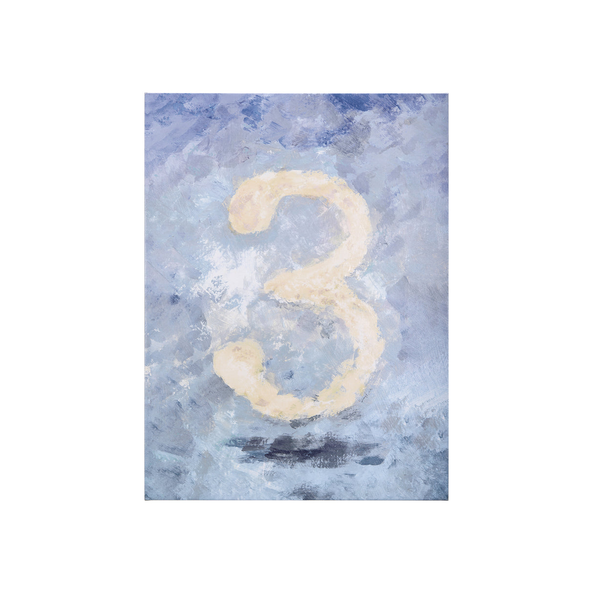 Numbers III by Mercana Studio a Hand Embellished Textured Canvas from Mercana - Luna Furniture