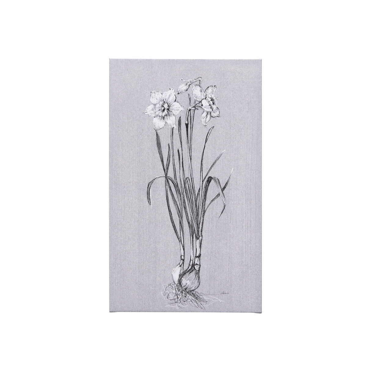 Botanical sketches II (Grey) by Mercana Studio a Hand Embellished Textured Canvas from Mercana - Luna Furniture