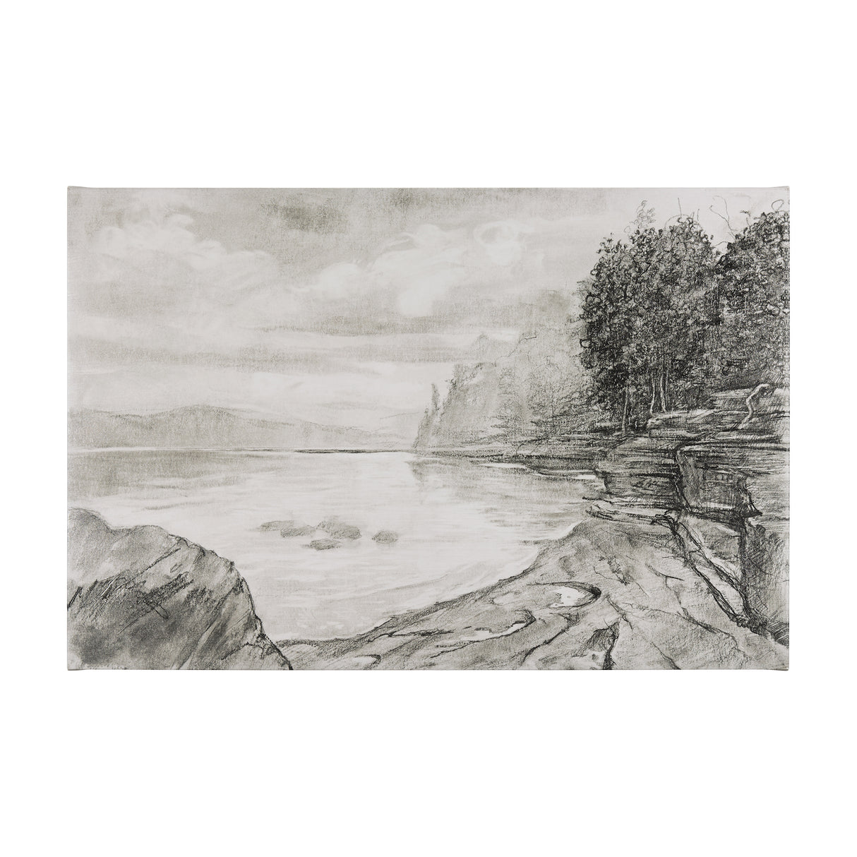 West Coast Chronicles II by Mercana Studio a Hand Embellished Textured Canvas from Mercana - Luna Furniture