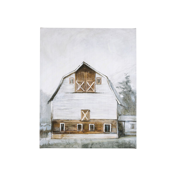 Old Barn II by Mercana Studio a Hand Embellished Textured Canvas