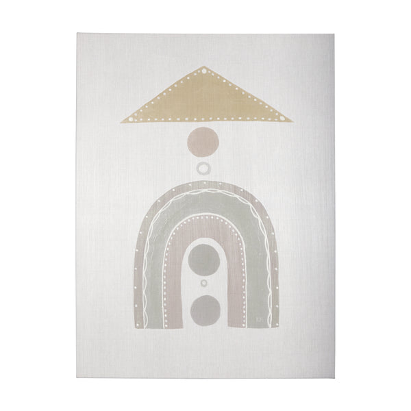 Pavilion Neutral I by Mercana Studio a Hand Embellished Textured Canvas