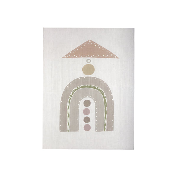 Pavilion Neutral I by Mercana Studio a Hand Embellished Textured Canvas
