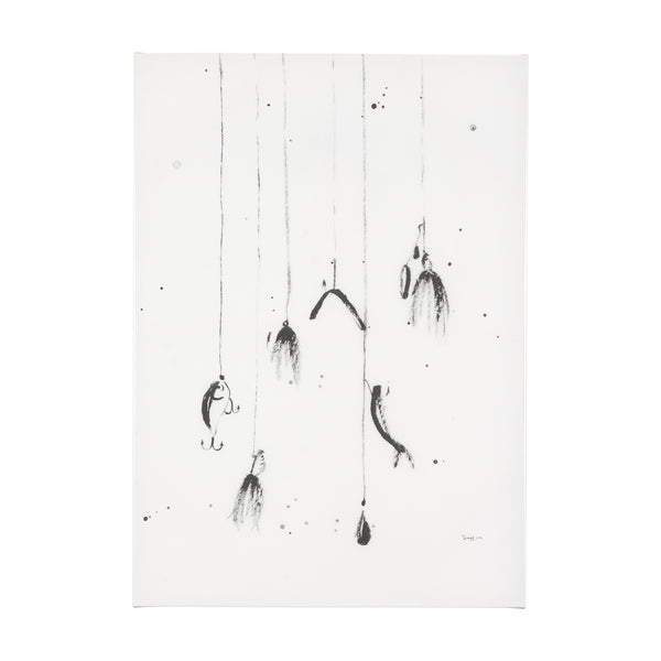 Fishing Lure by Mercana Studio a Hand Embellished Textured Canvas