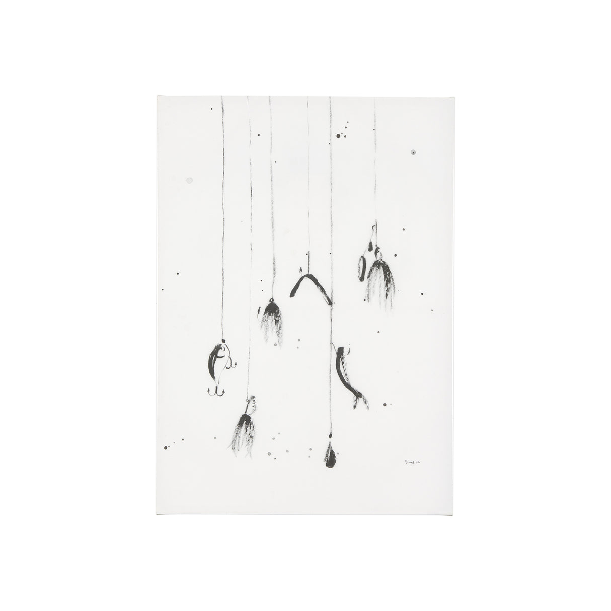 Fishing Lure by Mercana Studio a Hand Embellished Textured Canvas from Mercana - Luna Furniture