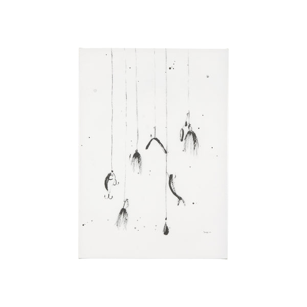 Fishing Lure by Mercana Studio a Hand Embellished Textured Canvas