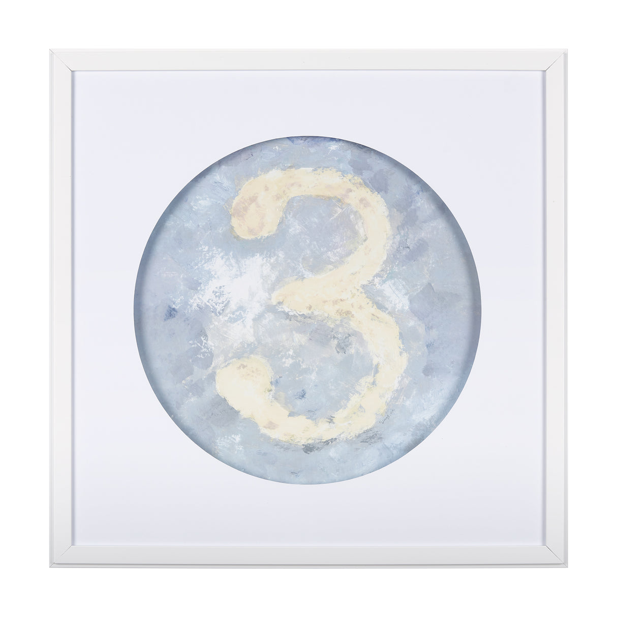 Numbers III by Mercana Studio a Hand Embellished Textured Framed Art Print Matted under Glass from Mercana - Luna Furniture