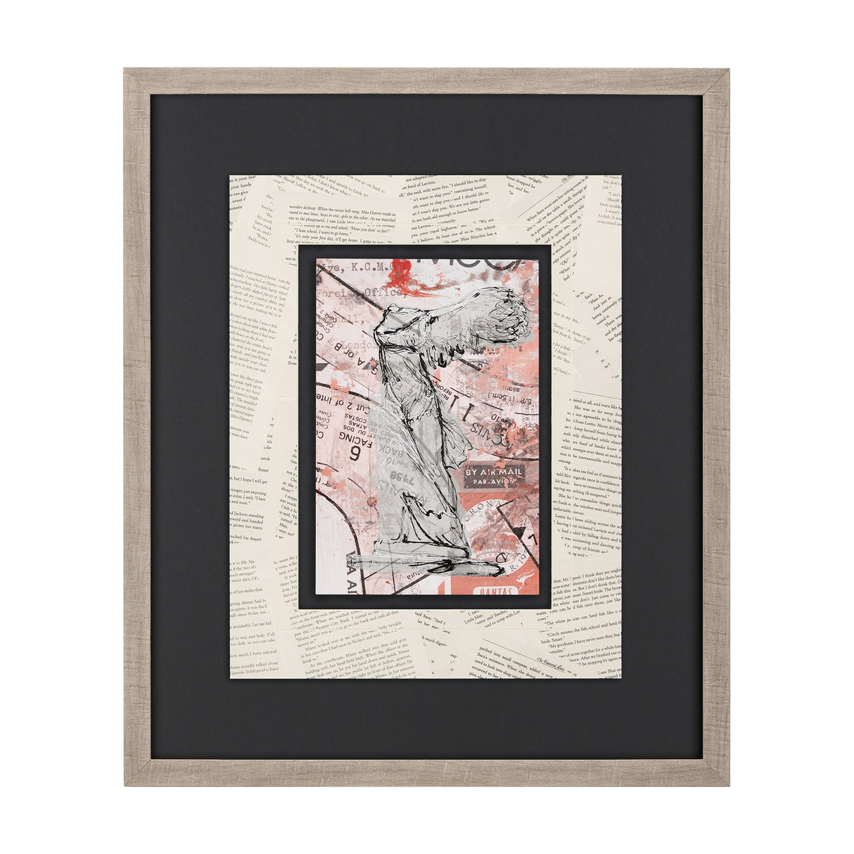 Graffiti Sculpture IV by Mercana Studio Hand Embellished Textured Framed Art Print Matted under Glas from Mercana - Luna Furniture