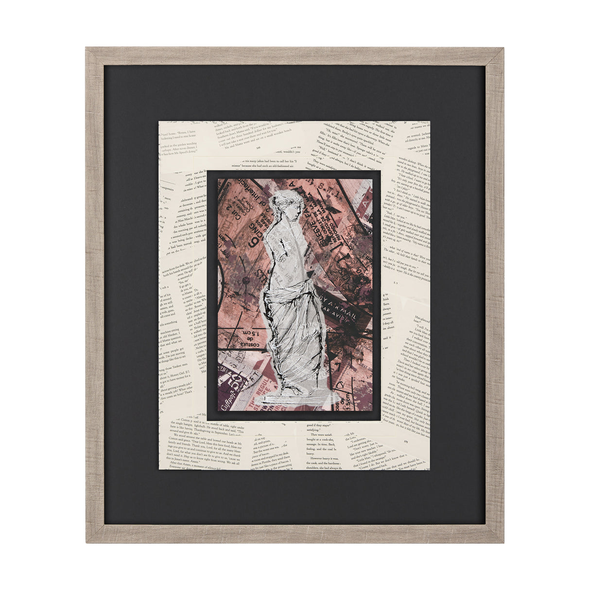 Graffiti Sculpture V by Mercana Studio Hand Embellished Textured Framed Art Print Matted under Glass from Mercana - Luna Furniture