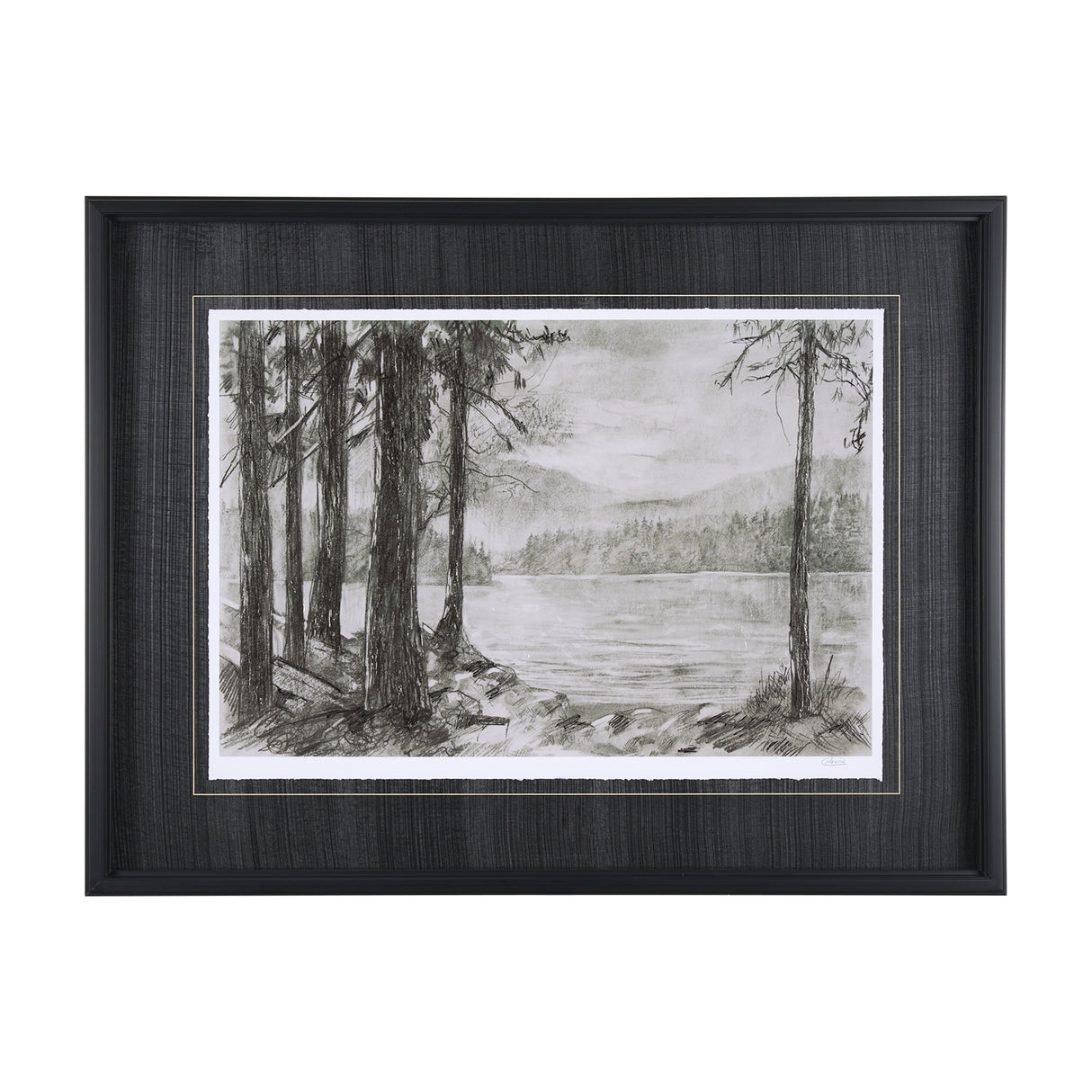 West coast chronicles I by Mercana Studio Hand Embellished Framed Art Print Matted under Glass from Mercana - Luna Furniture