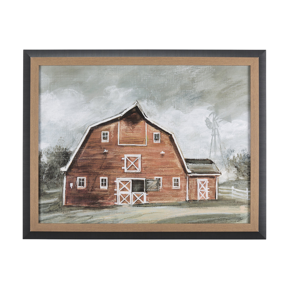 Old Barn IV by Mercana Studio a Hand Embellished Textured Framed Art Print from Mercana - Luna Furniture