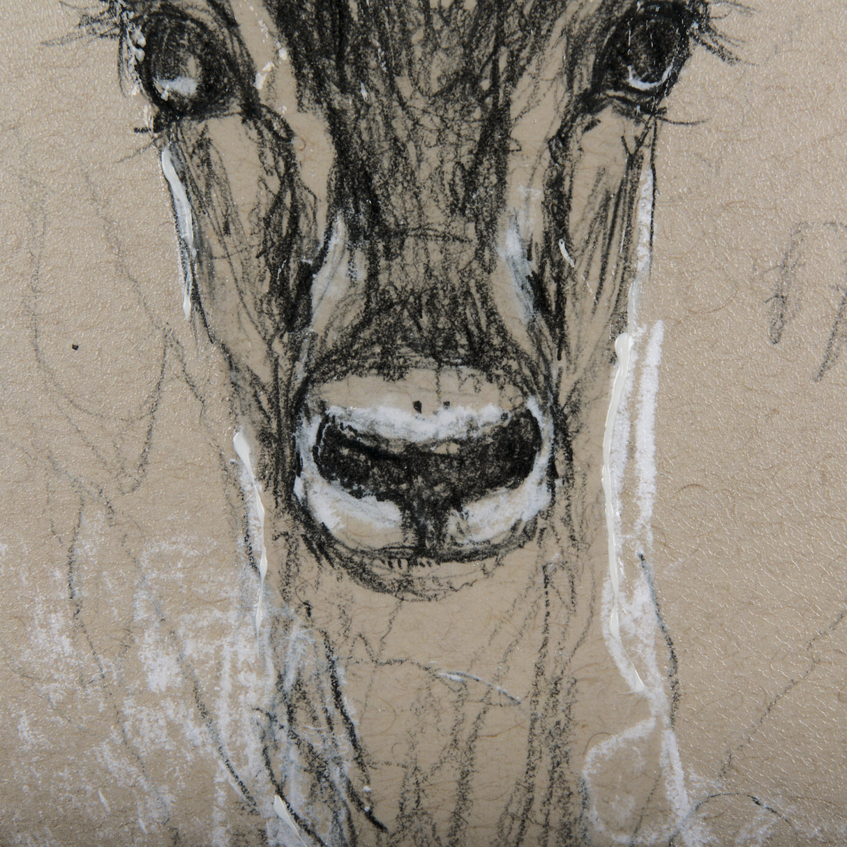 Sketch of Animal III (Antelope) Mercana Studio Hand Embellished Framed Art Print Matted under Glass from Mercana - Luna Furniture