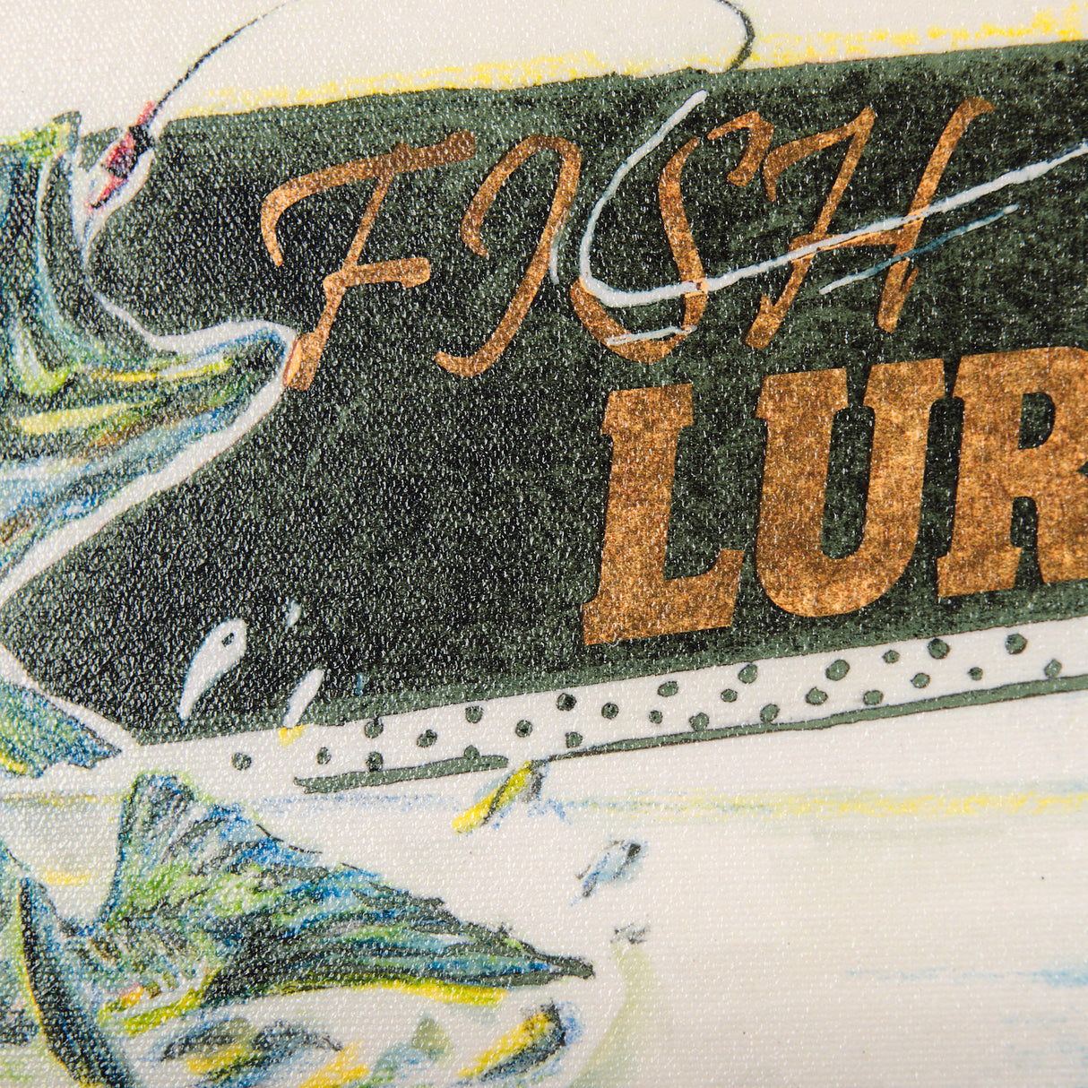Fishing Lure by Mercana Studio a Hand Embellished Textured Framed Art Print from Mercana - Luna Furniture