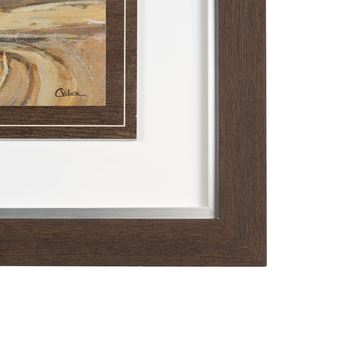 Farmland View I by Mercana Studio a Hand Embellished Textured Framed Art Print from Mercana - Luna Furniture