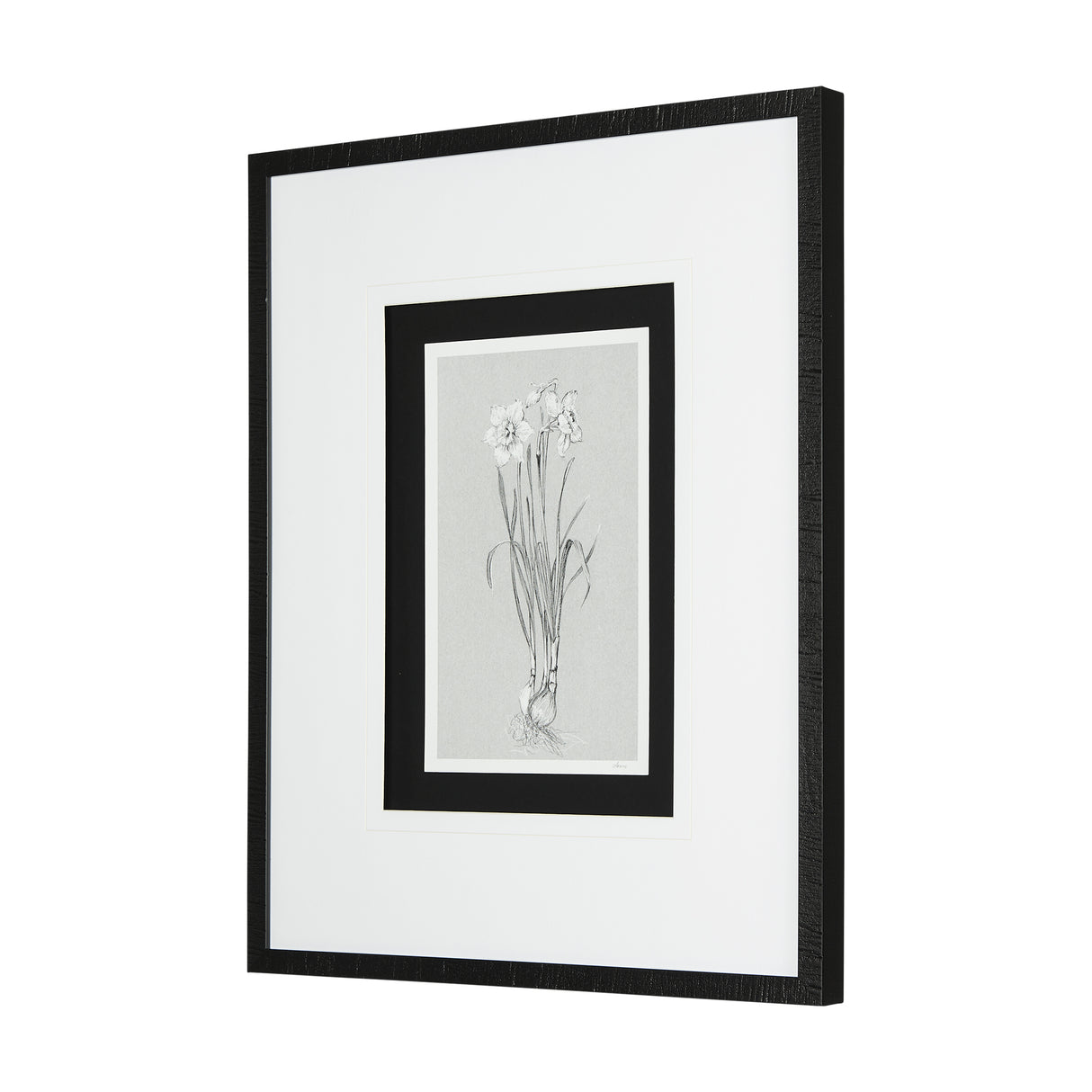 Botanical sketches II (Grey) by Mercana Studio Hand Embellished Framed Art Print Matted under Glass from Mercana - Luna Furniture