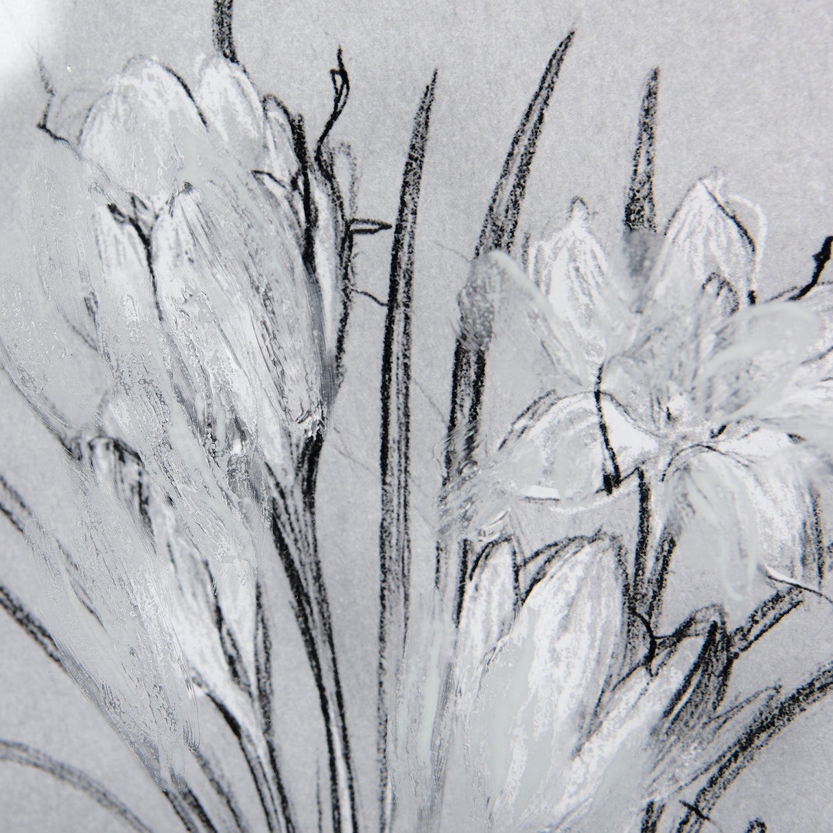 Botanical sketches V (Grey) by Mercana Studio Hand Embellished Framed Art Print Matted under Glass from Mercana - Luna Furniture