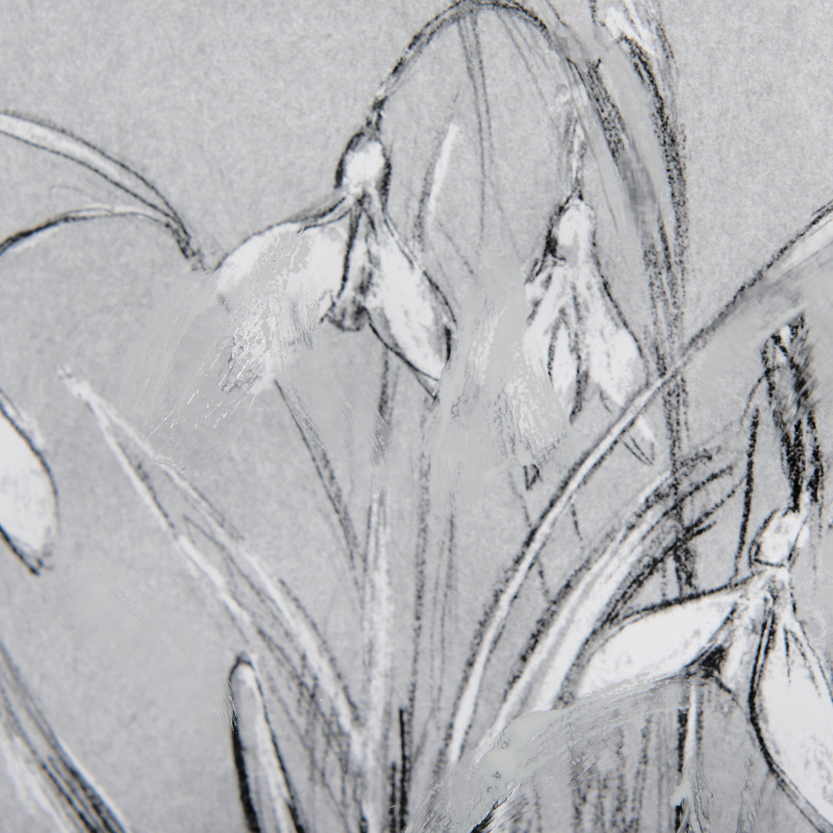 Botanical sketches VI (Grey) by Mercana Studio Hand Embellished Framed Art Print Matted under Glass from Mercana - Luna Furniture
