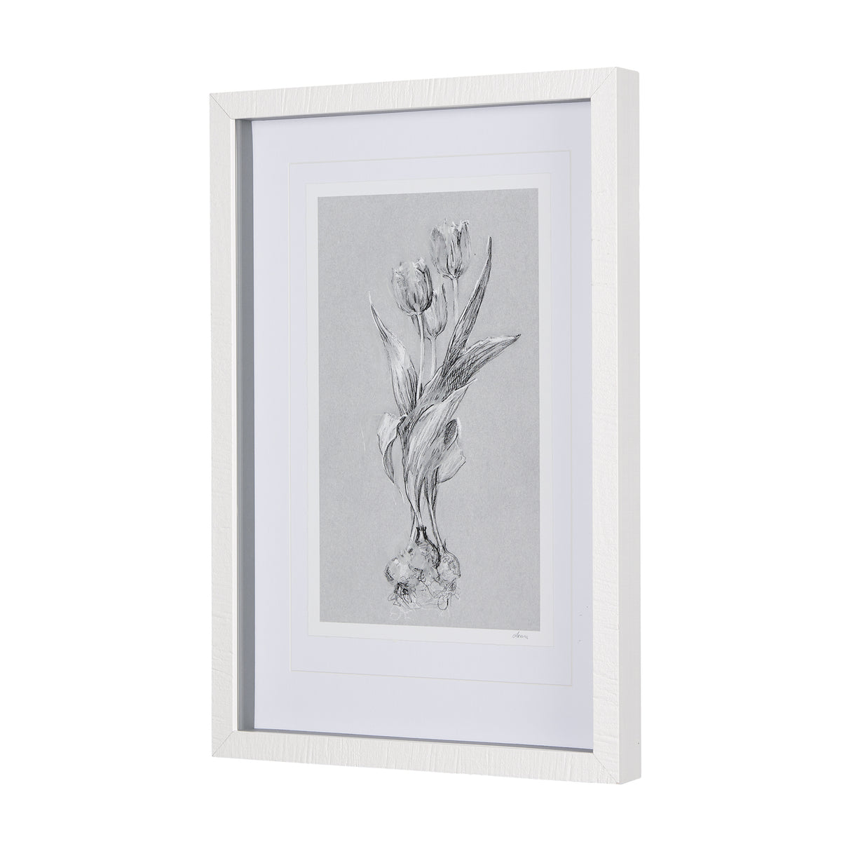 Botanical sketches I (Grey) by Mercana Studio Hand Embellished Framed Art Print Matted under Glass from Mercana - Luna Furniture