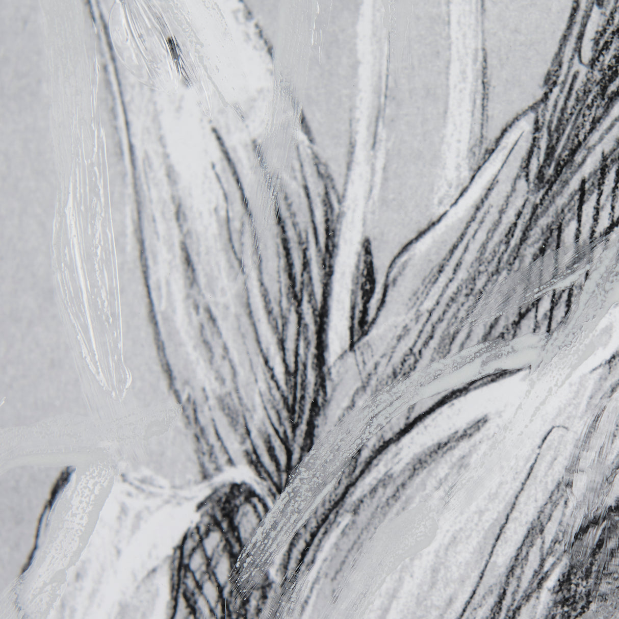 Botanical sketches I (Grey) by Mercana Studio Hand Embellished Framed Art Print Matted under Glass from Mercana - Luna Furniture