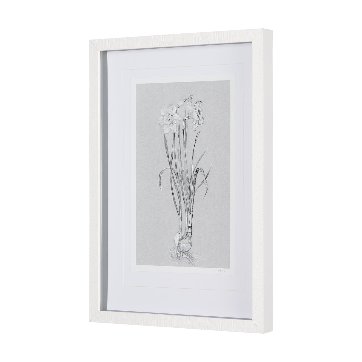 Botanical sketches II (Grey) by Mercana Studio Hand Embellished Framed Art Print Matted under Glass from Mercana - Luna Furniture