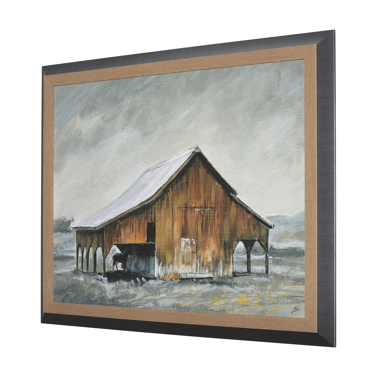 Old Barn III by Mercana Studio a Hand Embellished Textured Framed Art Print from Mercana - Luna Furniture
