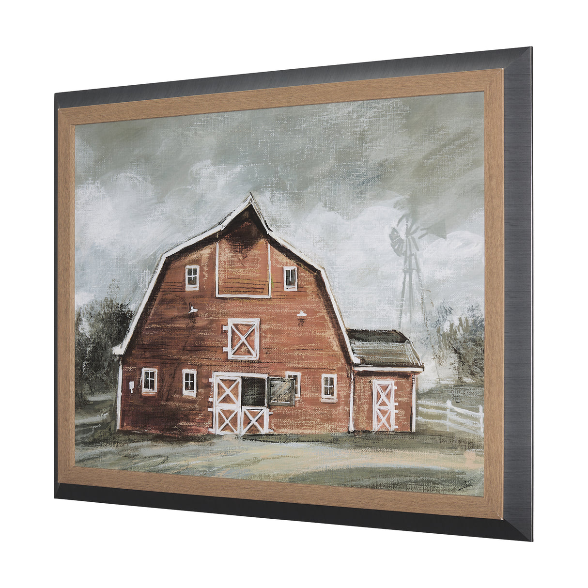 Old Barn IV by Mercana Studio a Hand Embellished Textured Framed Art Print from Mercana - Luna Furniture