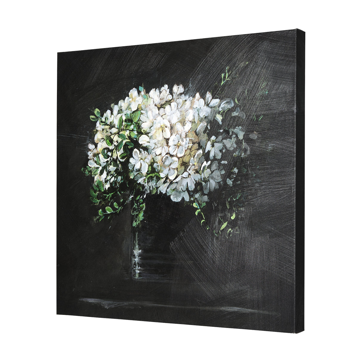 Still life flowers I by Mercana Studio a Hand Embellished Textured Canvas from Mercana - Luna Furniture