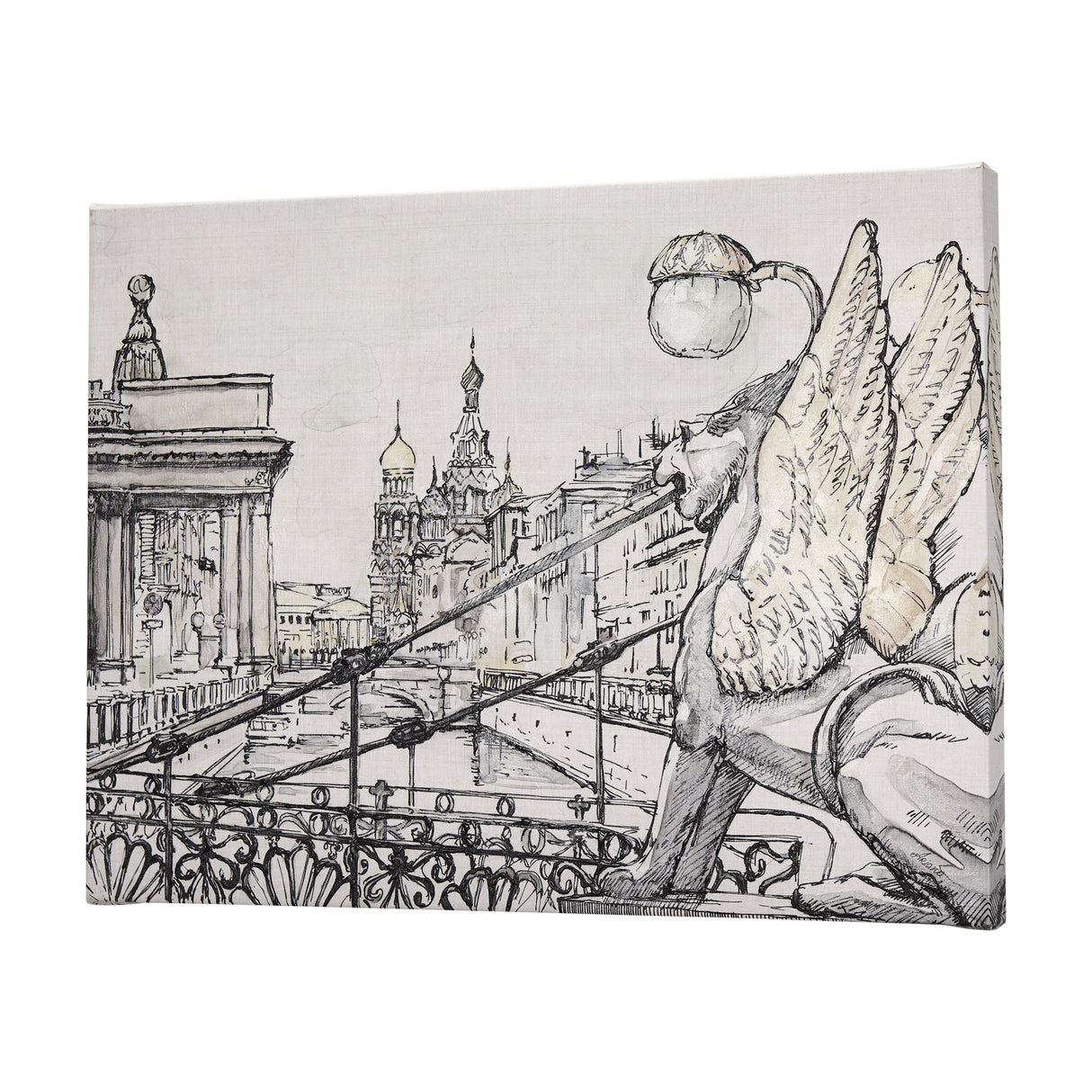 Travel memories III by Mercana Studio a Hand Embellished Textured Canvas from Mercana - Luna Furniture