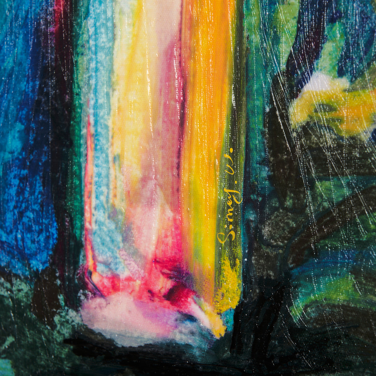Numbers IV by Mercana Studio a Hand Embellished Textured Canvas from Mercana - Luna Furniture