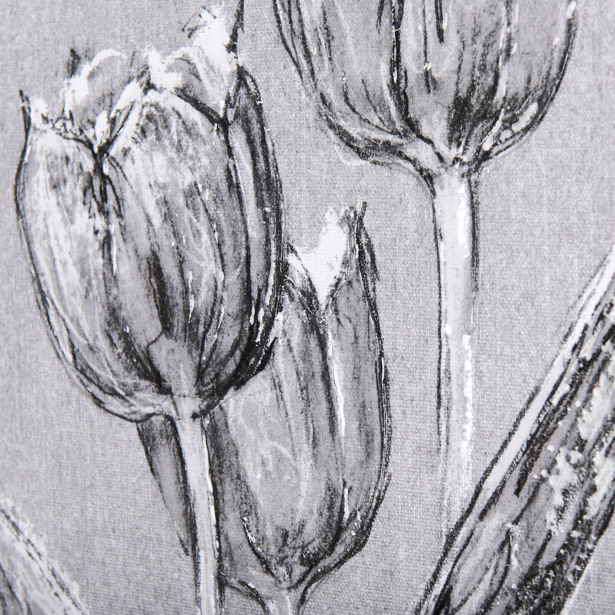 Botanical sketches I (Grey) by Mercana Studio a Hand Embellished Textured Canvas from Mercana - Luna Furniture