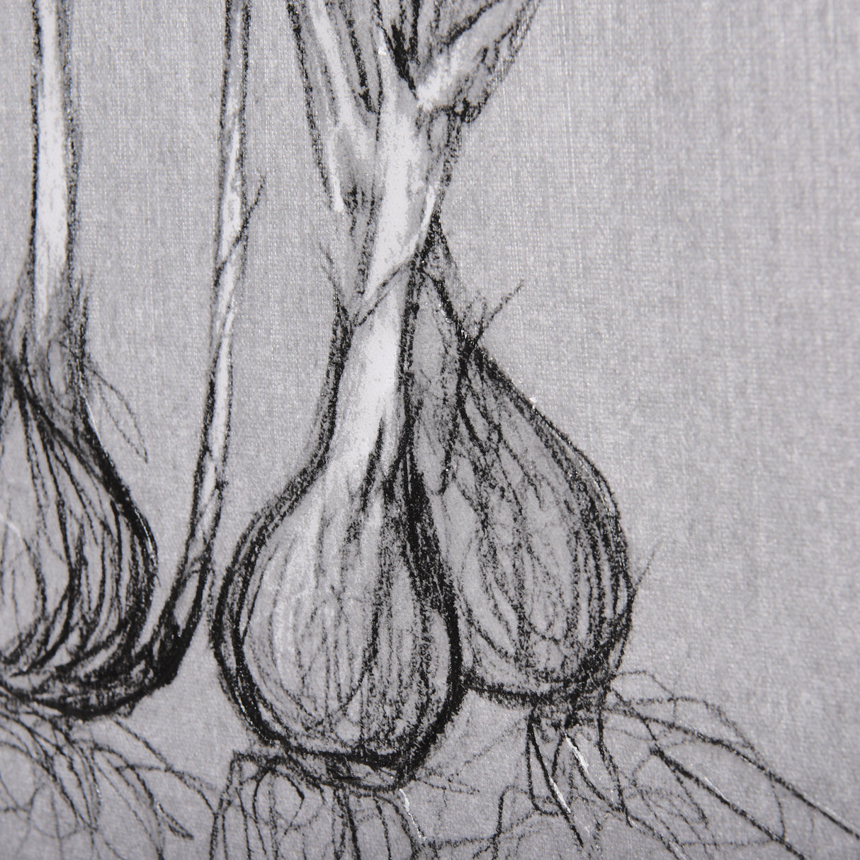 Botanical sketches V (Grey) by Mercana Studio a Hand Embellished Textured Canvas from Mercana - Luna Furniture