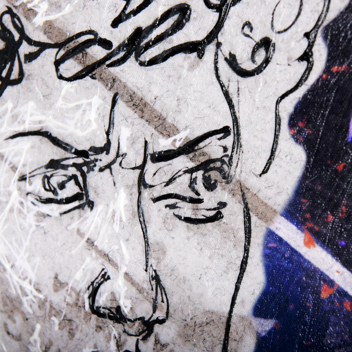 Graffiti sculpture III by Mercana Studio a Hand Embellished Textured Canvas from Mercana - Luna Furniture