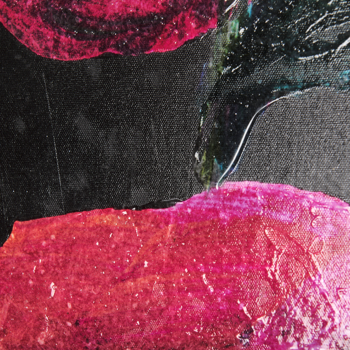 Midnight Flower I by Mercana Studio a Hand Embellished Textured Canvas from Mercana - Luna Furniture