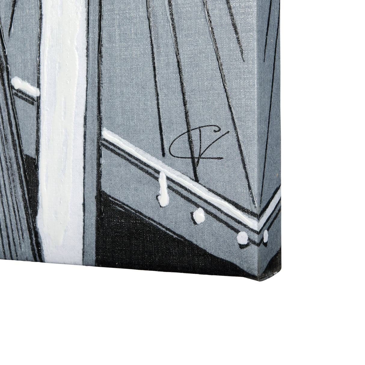 Bridge I by Mercana Studio a Hand Embellished Textured Canvas from Mercana - Luna Furniture