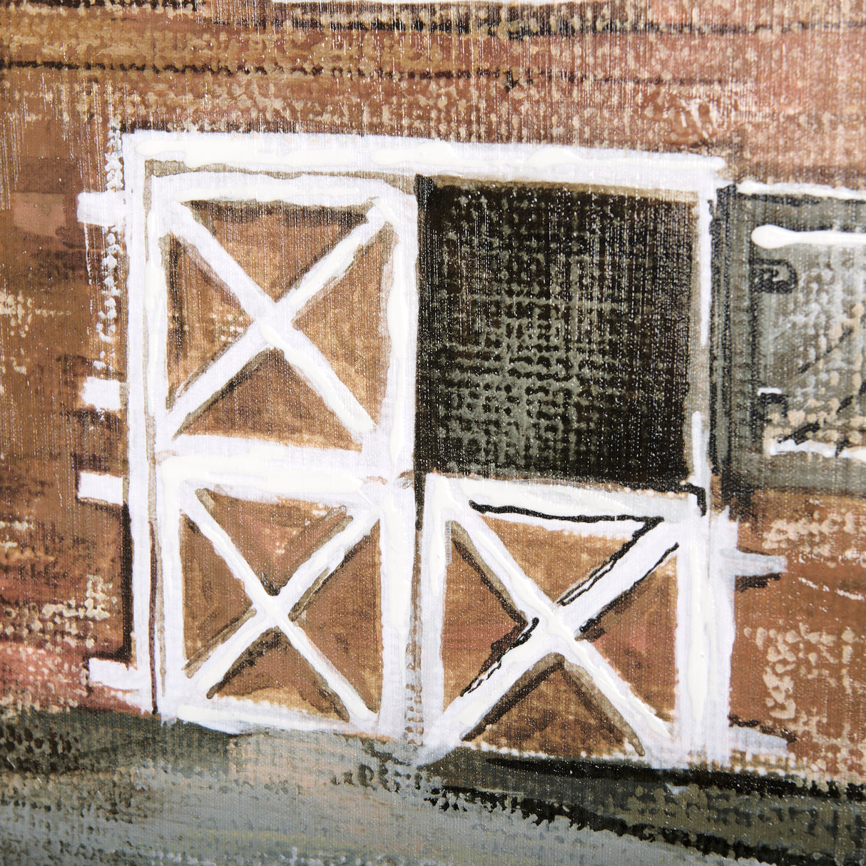 Old Barn IV by Mercana Studio a Hand Embellished Textured Canvas from Mercana - Luna Furniture