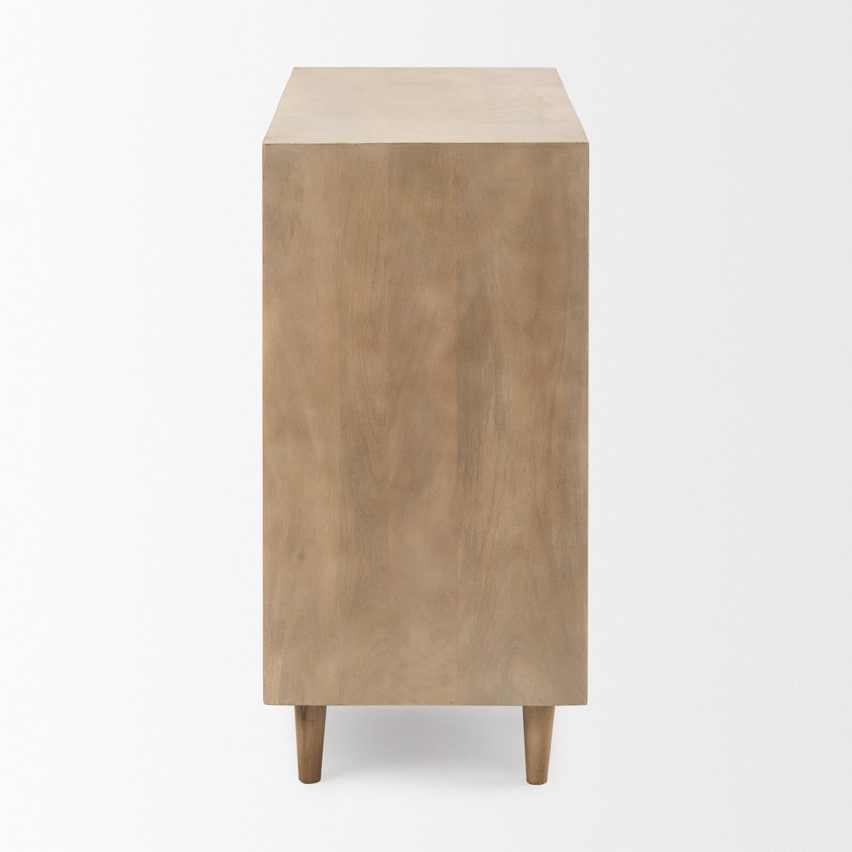 Tucker Light Brown Wood w/ Carved Arch Pattern 2 Door Accent Cabinet from Mercana - Luna Furniture
