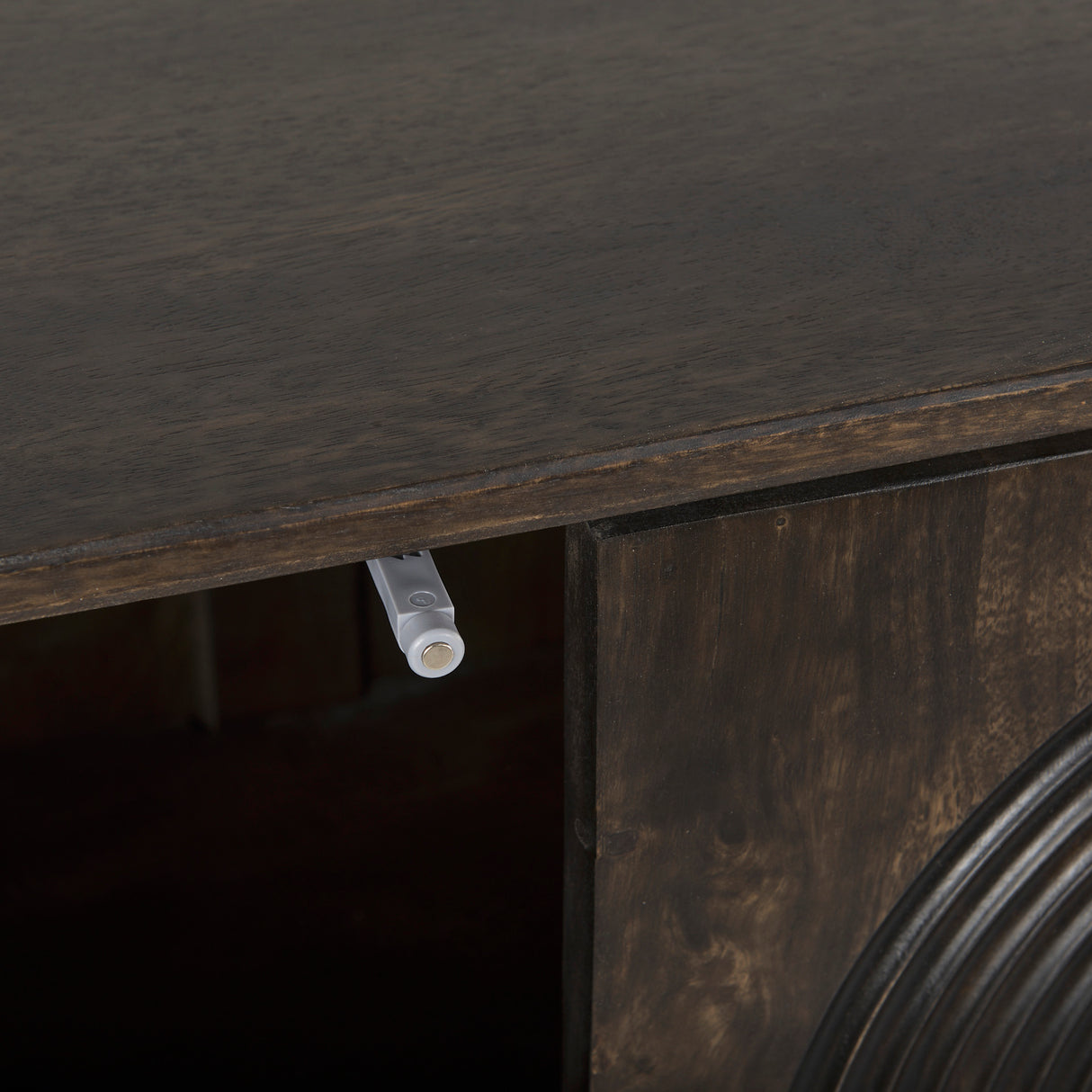 Tucker Dark Brown w/ Carved Arch Pattern 4 Door Sideboard from Mercana - Luna Furniture