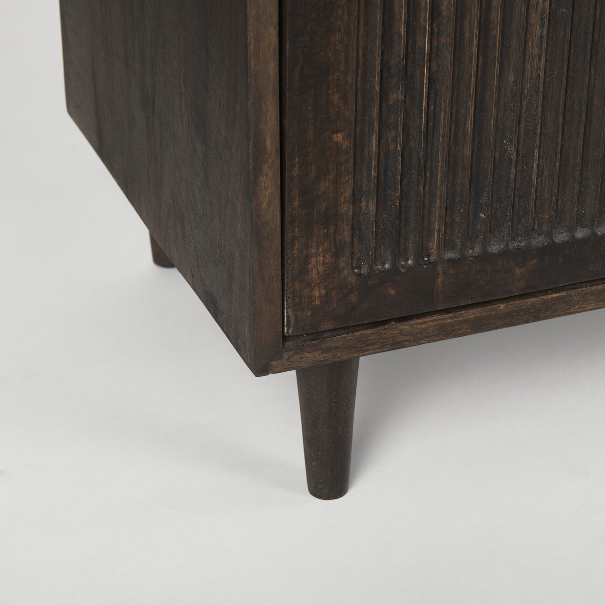 Tucker Dark Brown w/ Carved Arch Pattern 4 Door Sideboard from Mercana - Luna Furniture