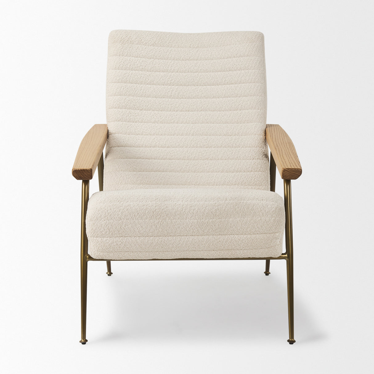 Grosjean Cream Boucle Accent Chair from Mercana - Luna Furniture